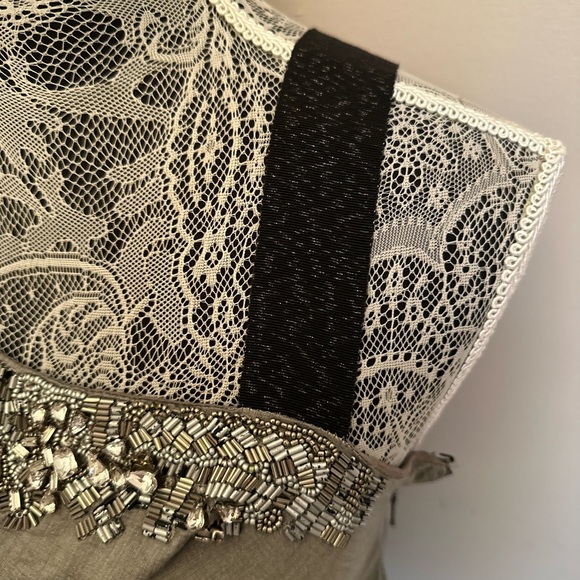 Nicole Miller Women’s one shoulder beaded Blouse - 8 - Picture 3 of 10